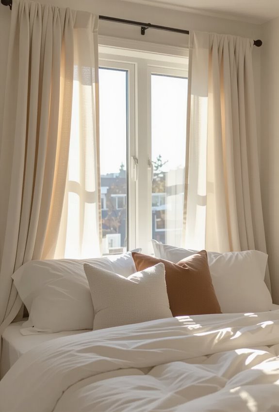curtains define and soften space