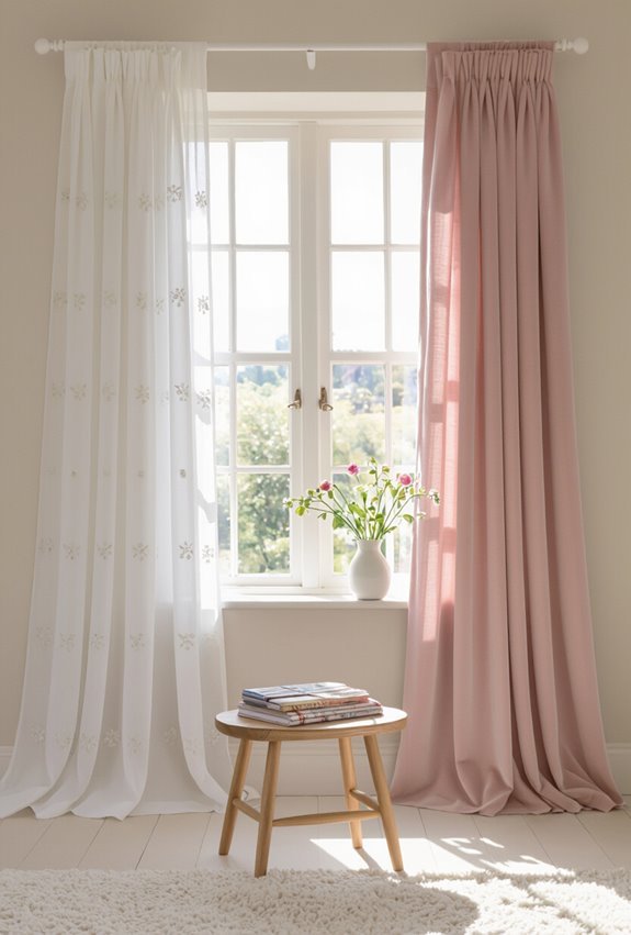 curtains reflecting teen personality