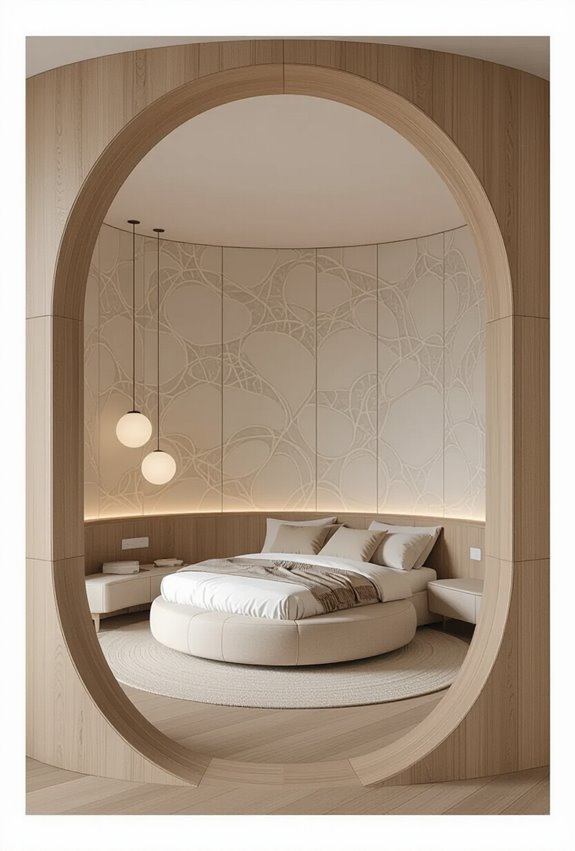 curved acoustic panels with leds