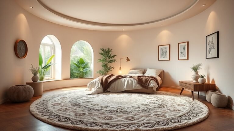 curved cozy bedroom designs