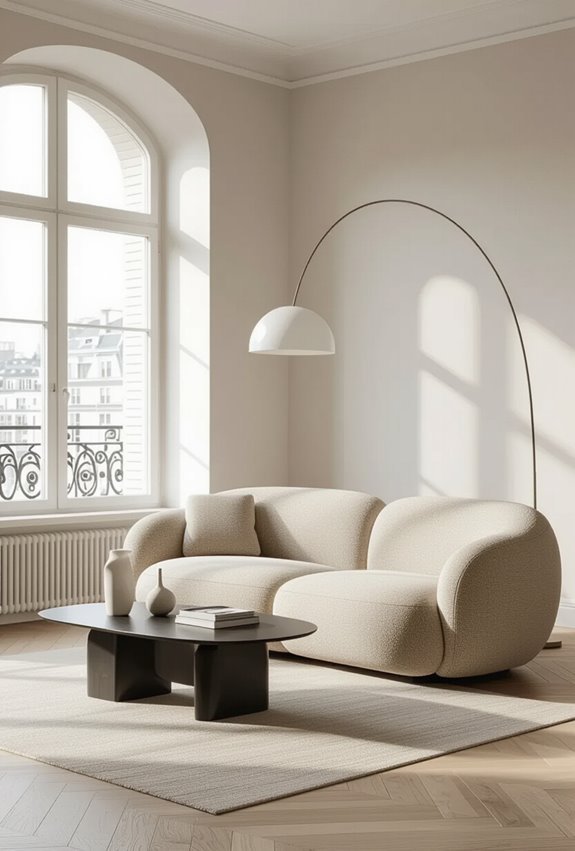 curved meets angular for contrast