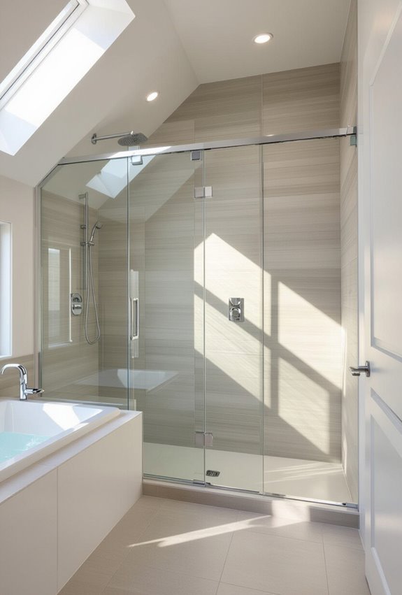curved sliding doors recessed