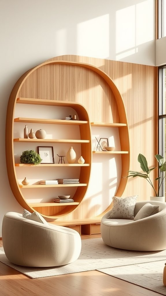 curved storage solutions designed