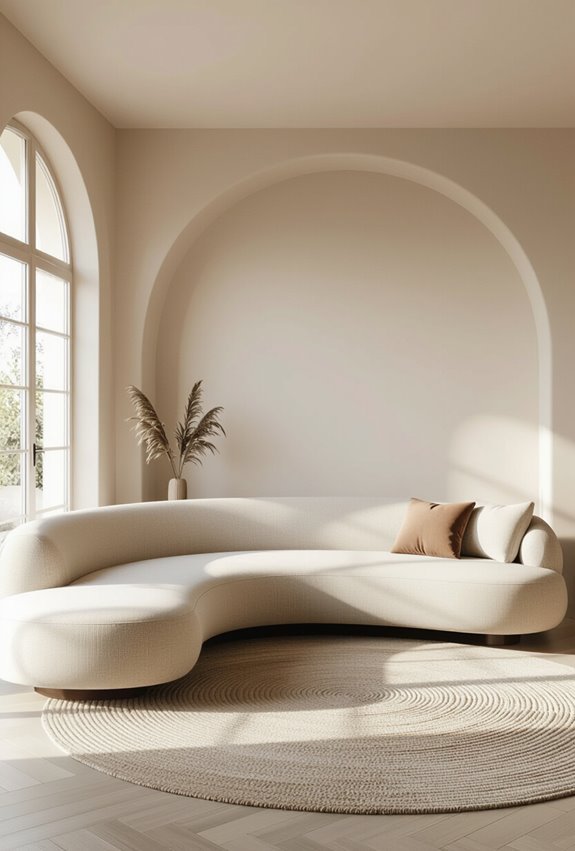 curved subtle dramatic accent