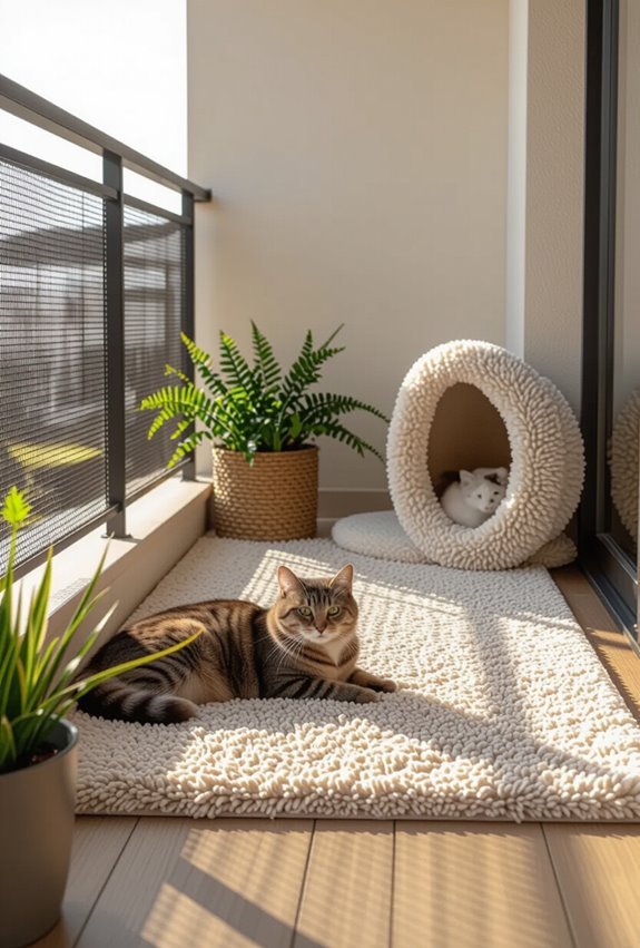 cushioned insulated cat pathways