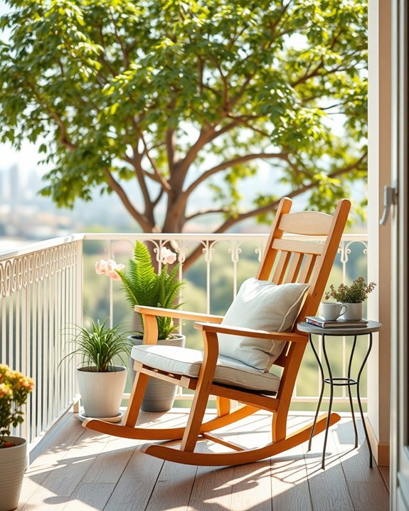 cushioned rocking chair comfort