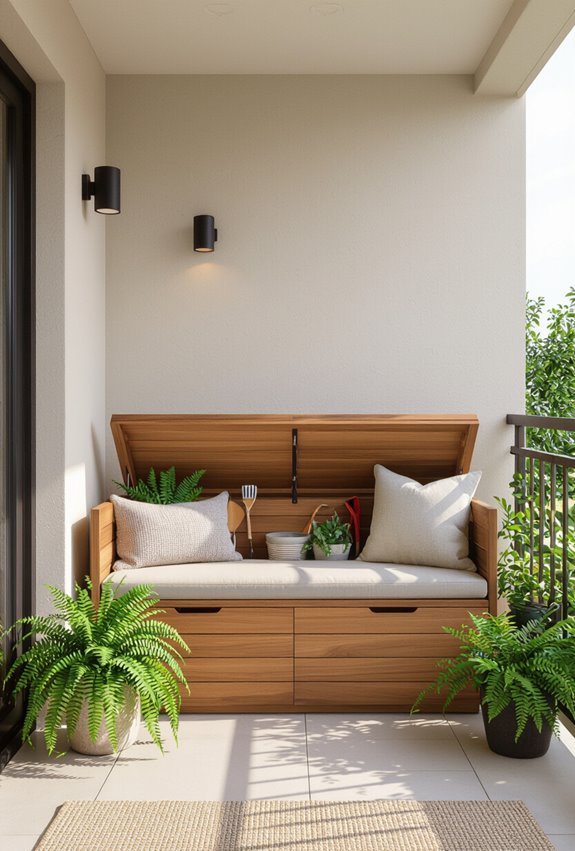 cushioned weather resistant storage seating