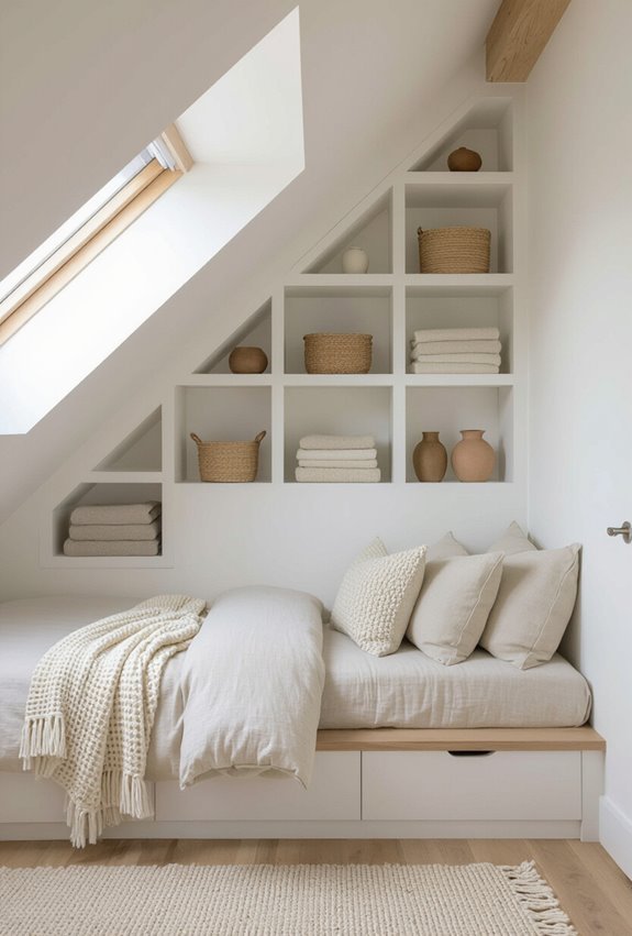 custom angled eave storage