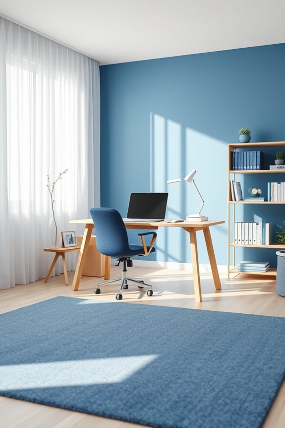 custom blue office design