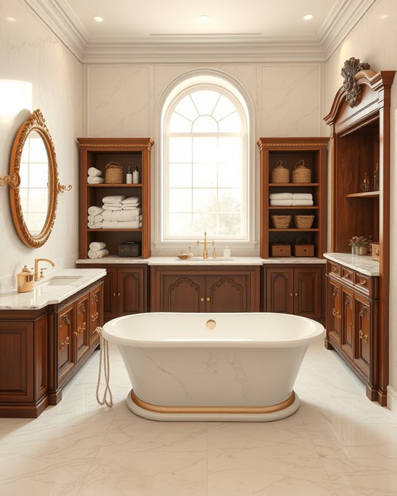 custom cabinetry enhances elegance