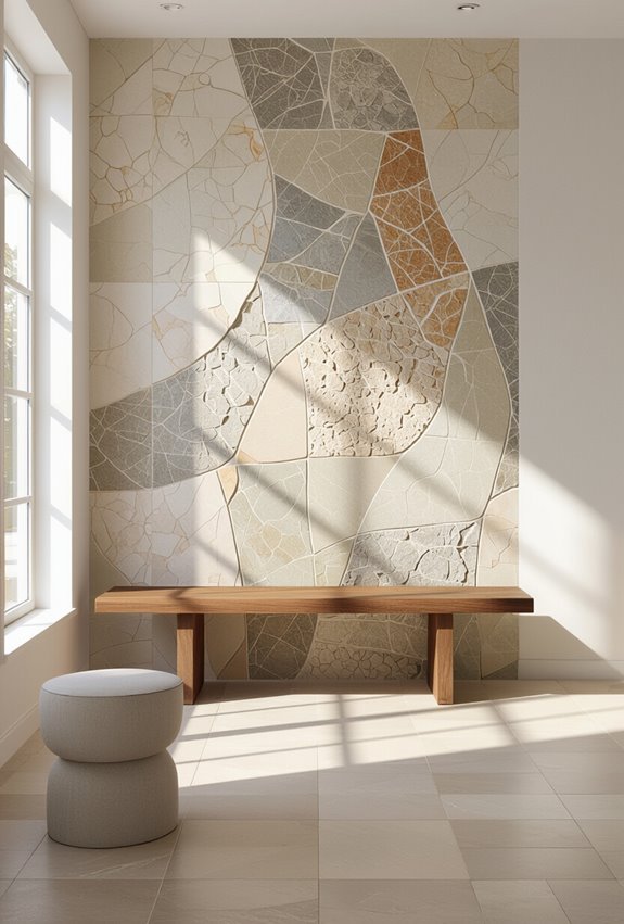 custom durable mosaic wall