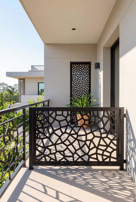 custom laser cut balcony panels