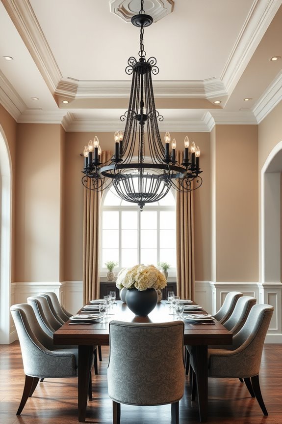 custom luxury black chandeliers