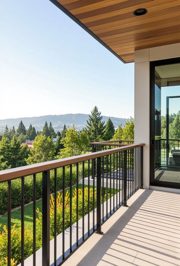 custom railings matching architecture