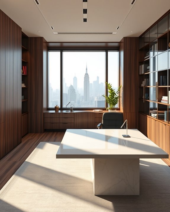 custom shelving enhances organization
