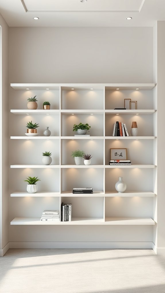 custom shelving with sintra