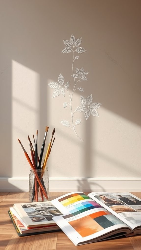 custom wall design stencils