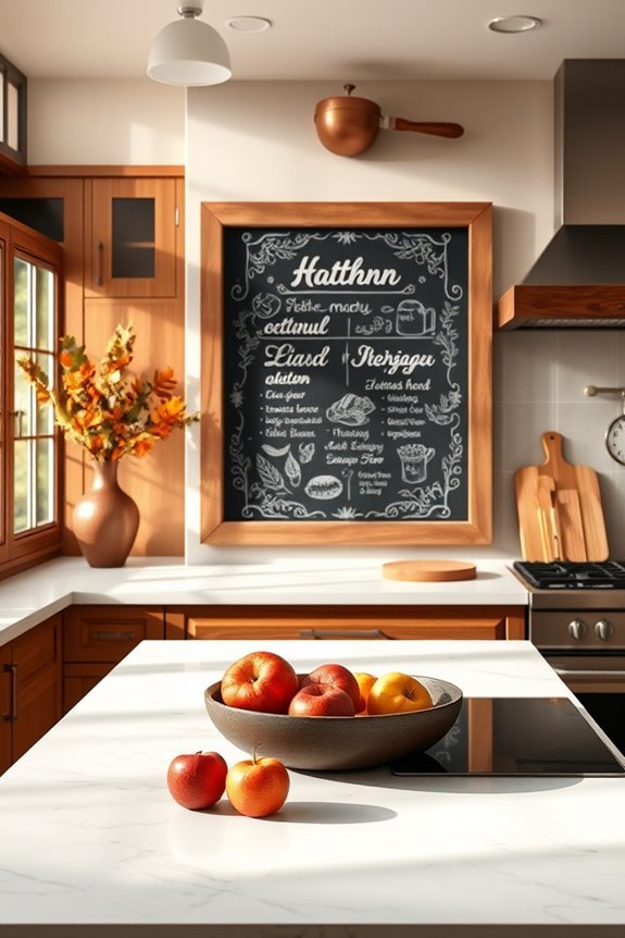 customizable chalkboard kitchen menu
