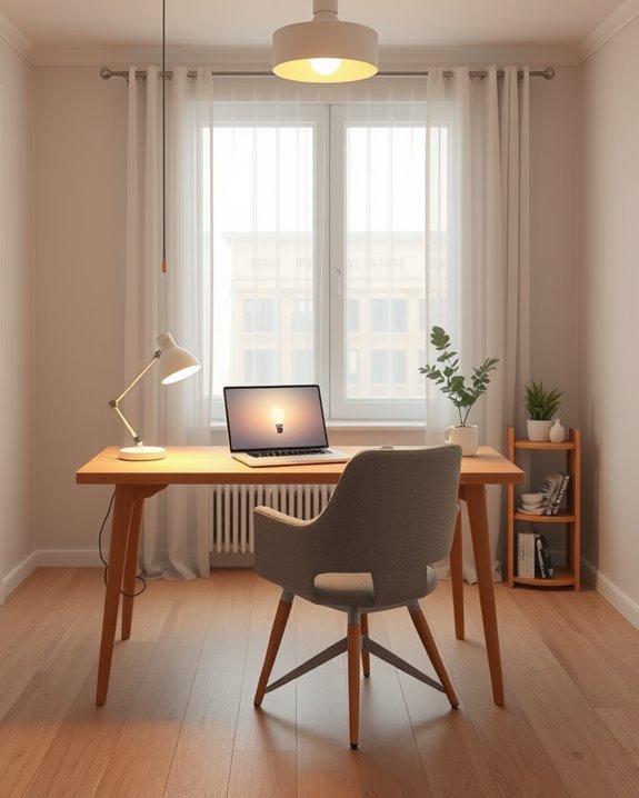 customizable cozy workspace lighting