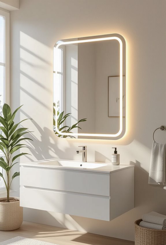 customizable dimmable led mirrors