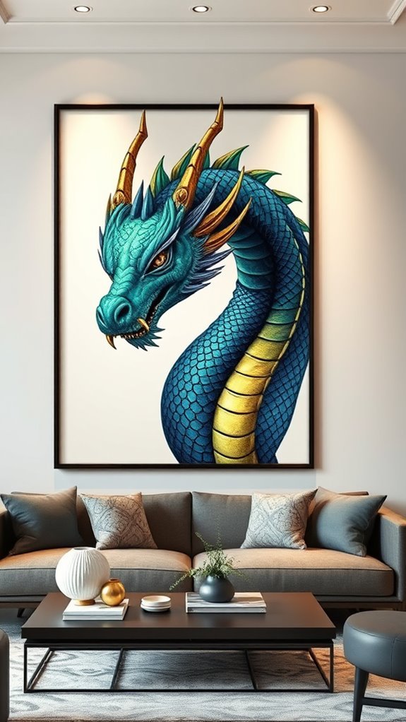 customizable fantasy dragon art