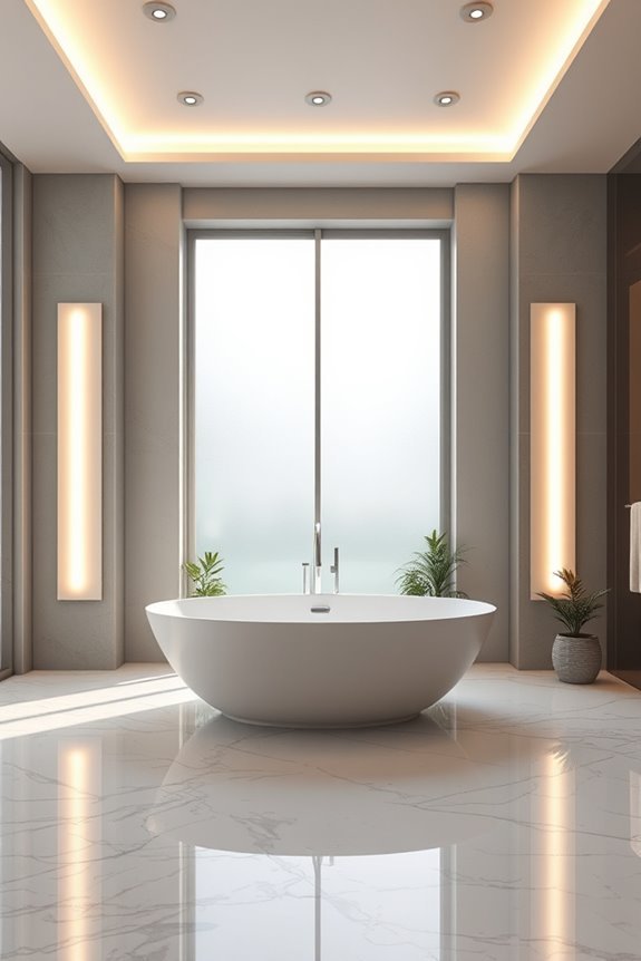 customizable modern bathroom lighting