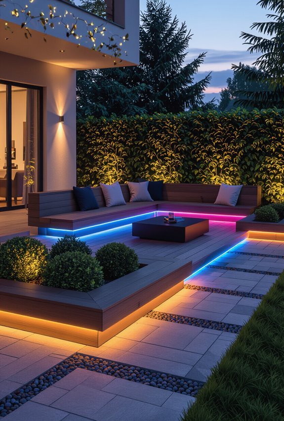 customizable outdoor mood lighting