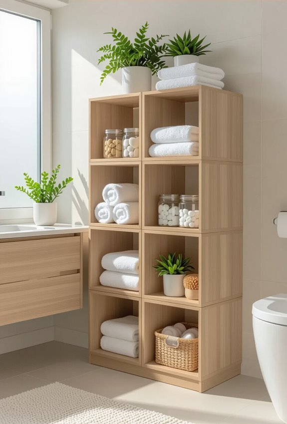customizable stackable bathroom storage