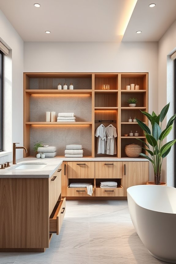 customized bathroom storage solutions