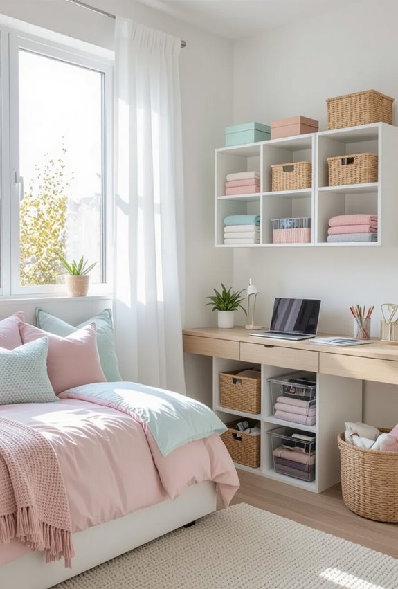 cute functional teen storage