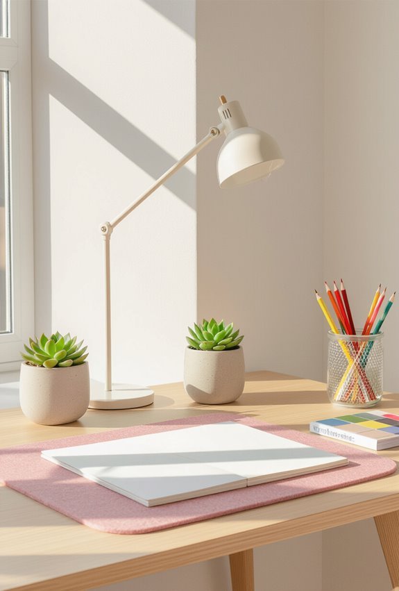 cute organized creative zones