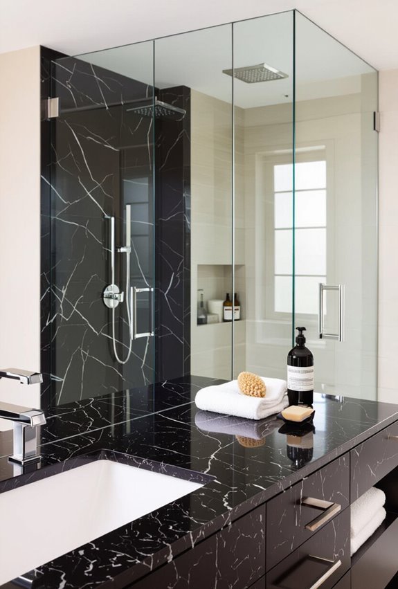 dark granite airy glass