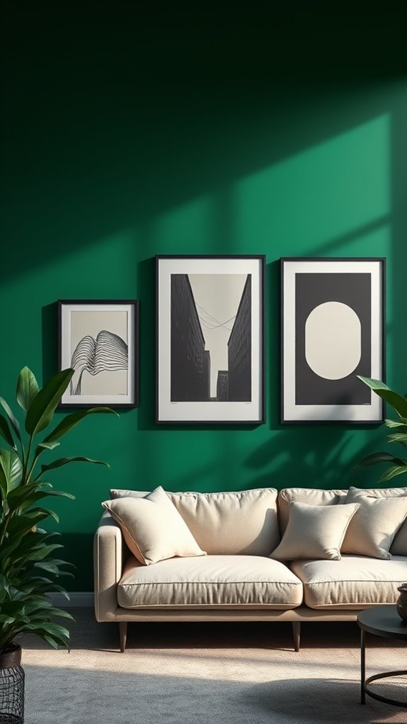 dark green black borders