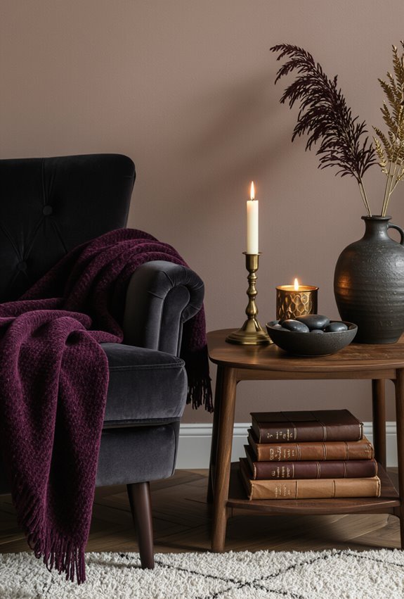 dark hued personal heirloom display