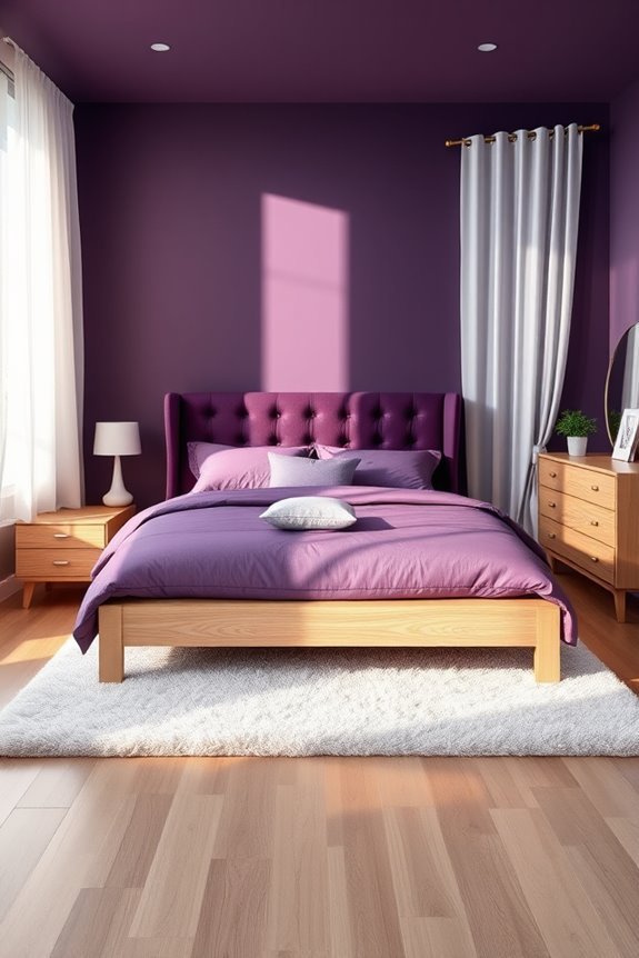 dark purple light wood