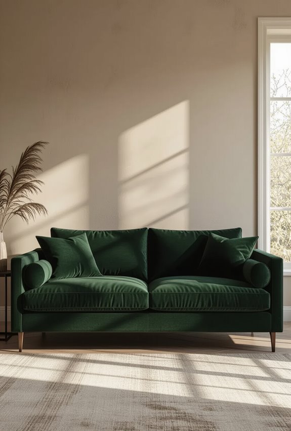 dark velvet or leather centerpiece
