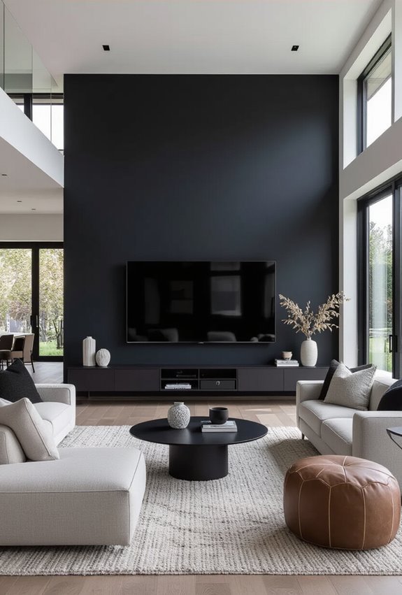 dark walled tv zoning focalpoint