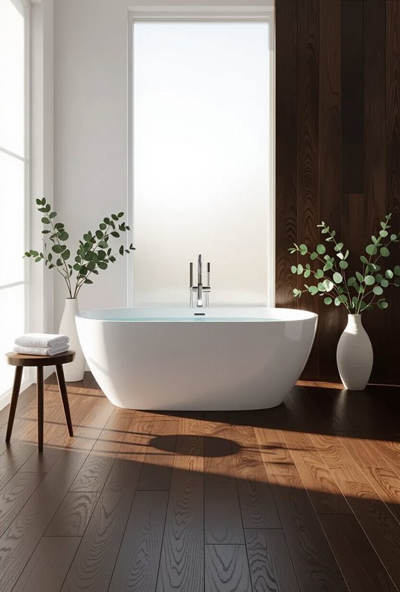 dark wood marble contrast