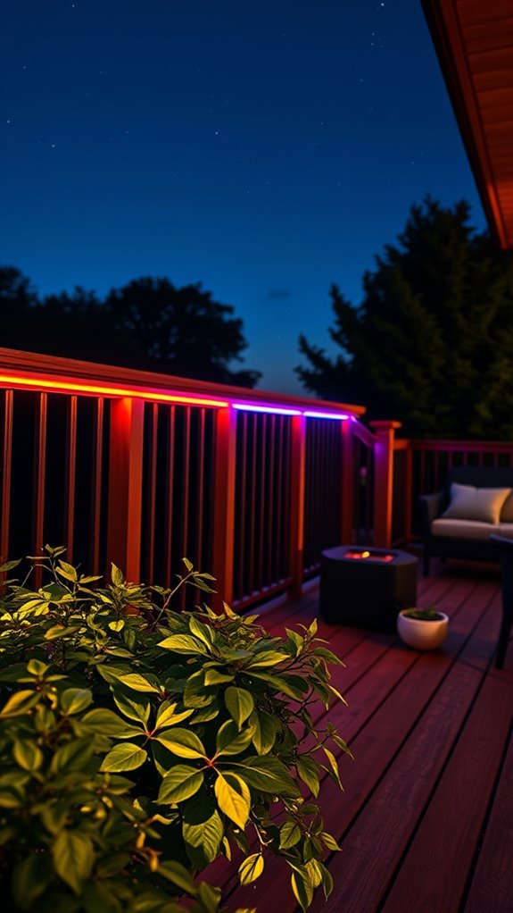 deck rail light displays