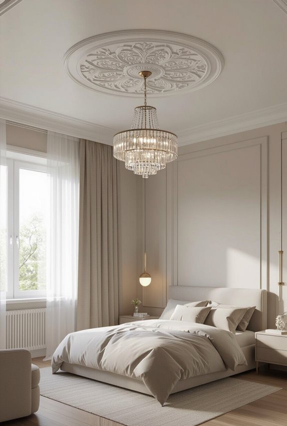 decorative central medallion ceiling