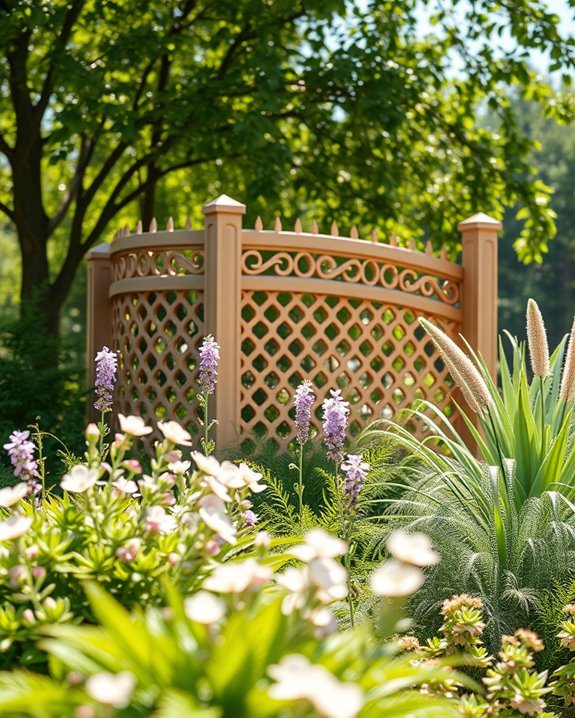 decorative fences enhance aesthetics