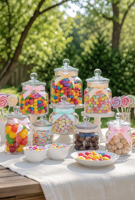 decorative jars candy station
