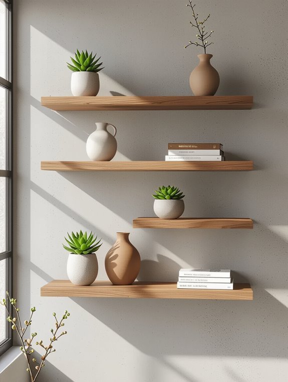 decorative shelving for warmth