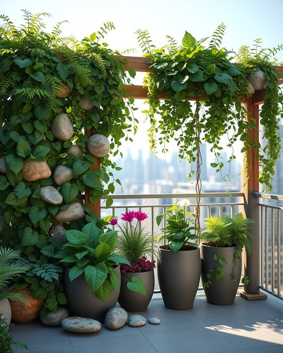 decorative stones enhance gardens