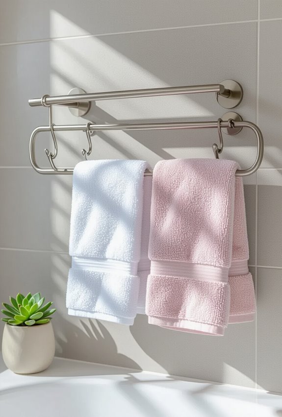 decorative towel hooks installation