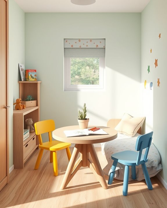 dedicated activity corner table