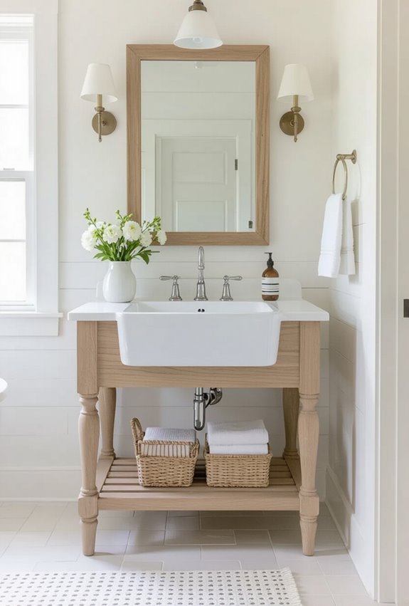 deep apron front farmhouse sink