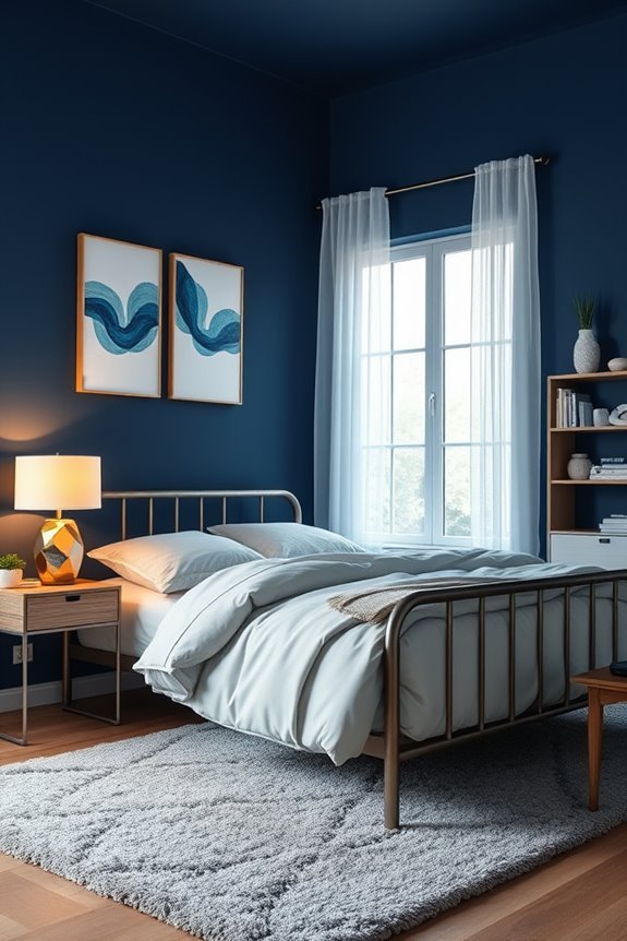 deep blue elegance with modernity