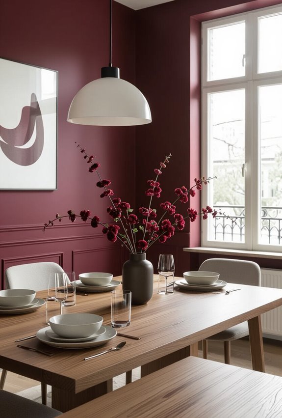 deep burgundy velvet elegance
