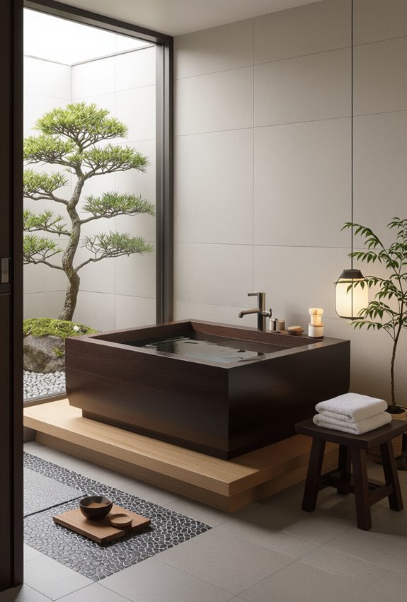 deep compact japanese soaking tub
